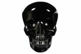 Realistic, Polished Black Obsidian Skull #151030-1